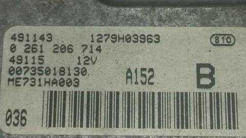 Foto 2ª: Centralita Motor ECU Alfa Romeo 147 1.6 16V CAT 105CV 77KW [AR37203] (2005)