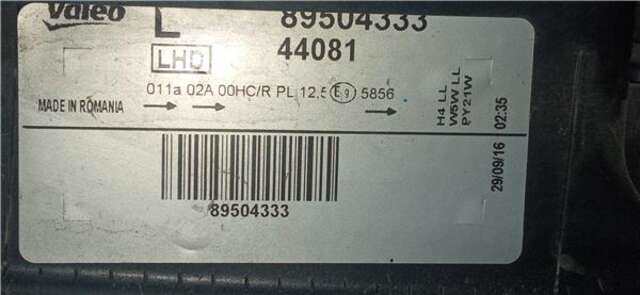 Foto 2ª: Faro Izquierdo Volkswagen Polo 1.2 ADVANCE [1.2 LTR. - 44 KW] [CGPB]