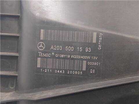 Foto 3ª: Electroventilador Mercedes Clase C 160 2.2 C 220 CDI LA) 203.708) COUPE 150CV 110KW [OM 646.963] (2005)