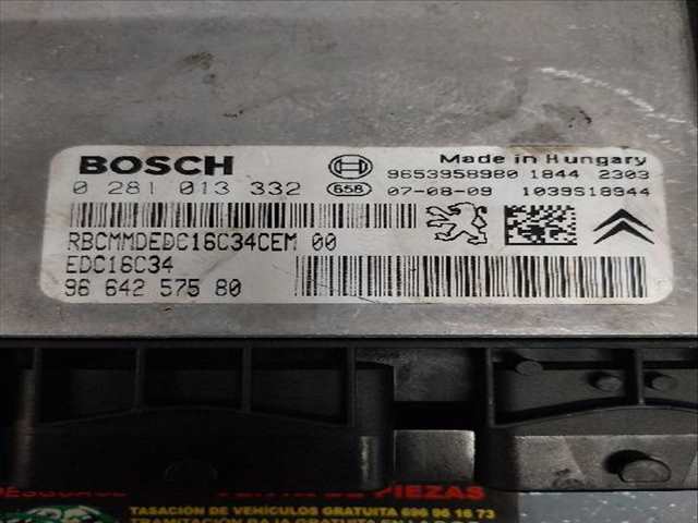 Foto 2ª: Centralita Motor ECU Citroen C5 1.6 HDI [D-9HZ] (2008)