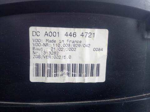 Foto 3ª: Cuadro de Instrumentos Mercedes Sprinter 2.2 CDI CAT 129CV 95KW CAJA ABIERTA (1999)