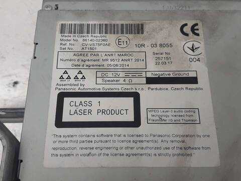 Foto 3ª: Sistema Audio Radio CD Toyota Auris 1.8 16V CAT HIBRIDO) 99CV 73KW (2017)