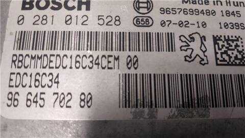 Foto 2ª: Centralita Motor ECU Peugeot 206 1.4 X-LINE [1 4 LTR. - 50 KW HDI] 68CV