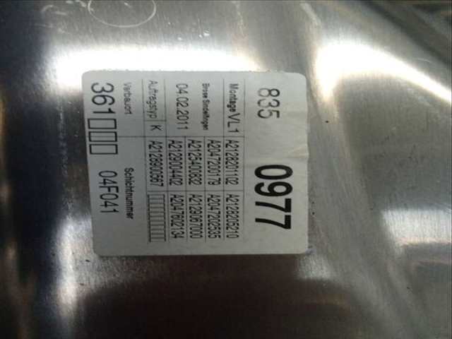 Foto 3ª: Elevalunas Eléctrico Delantero Izquierdo Mercedes Clase E 180 E 200 CDI - BLUETEC 212.005 212.006) 136CV 100KW [OM 651.925]