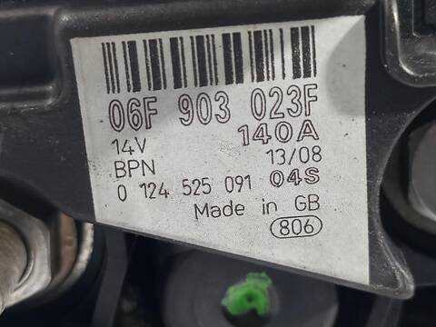 Foto 2ª: Alternador Seat Altea FAMILY 105CV [BXE] (2006)