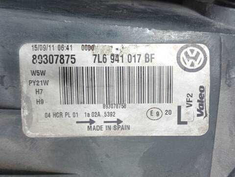 Foto 3ª: Faro Izquierdo Volkswagen Touareg 2.5 TDI 174CV [BAC] (2002)