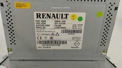 Foto 3ª: Pantalla Multifuncion Renault Clio 0.9 TCE 90 90CV (2012)