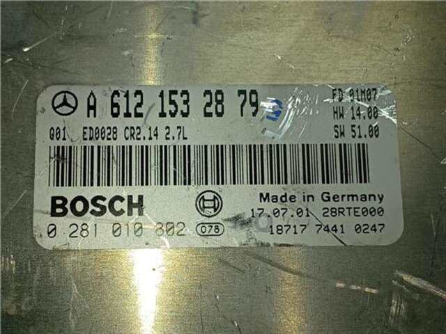 Centralita Motor ECU Mercedes Clase C 160 2.7 270 CDI (203.016) [2.7 LTR. - 125 KW CDI 20V CAT]