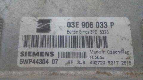 Foto 3ª: Centralita Motor ECU Seat Ibiza 100CV 74KW (2002)