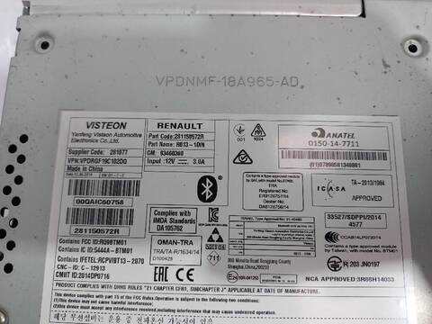 Foto 2ª: Sistema Audio Radio CD Renault Trafic L1H1 2 7T 95CV [R9M413] (2014)