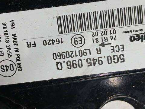 Foto 3ª: Piloto Trasero Derecho Volkswagen Golf ADVANCE 130CV 96KW [DACA] (2018)