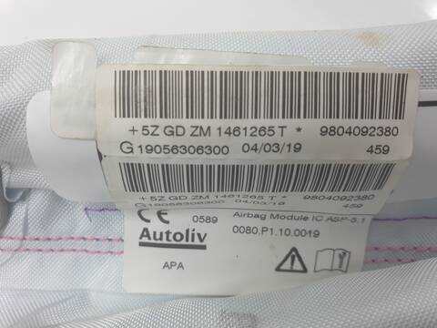 Foto 3ª: Airbag Cortina Delantero Izquierdo Peugeot 208 ALLURE [YH01] (2013)