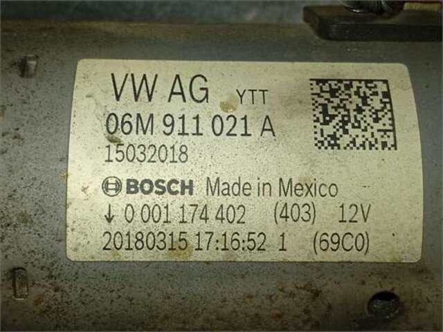 Foto 2ª: Motor de Arranque Audi SQ5 3.0 TFSI QUATTRO [3.0 LTR. - 260 KW V6 24V TFSI]