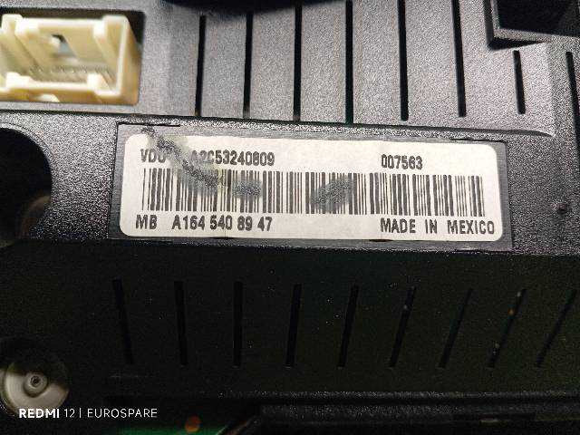 Foto 3ª: Cuadro de Instrumentos Mercedes Clase ML 320 3.0 CDI 5P [642940] (2007)