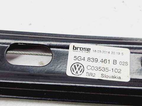 Foto 4ª: Elevalunas Manual Trasero Izquierdo Volkswagen Golf 1.6 TDI DPF 105CV 77KW [CLH] (2014)