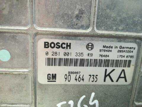 Foto 2ª: Centralita Motor ECU Opel Vectra BERLINA 75CV 55KW [X20DTL] (1995)