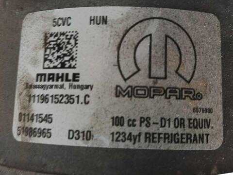 Compresor Aire Acondicionado Fiat 500 1.4 199LYB1B)