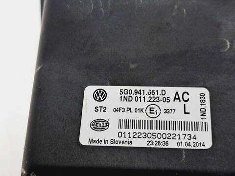 Foto 4ª: Faro Antiniebla Delantero Izquierdo Volkswagen Golf 1.6 TDI DPF 105CV 77KW [CLH] (2014)