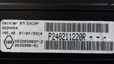 Foto 3ª: Cuadro de Instrumentos Mercedes Citan 108 CDI LANG A2) 415603) 75CV 55KW FURGON [OM607DE15LA] (2014)