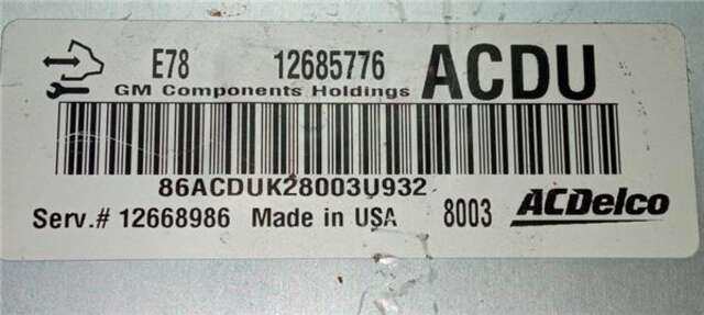 Centralita Motor ECU Opel Mokka 1.4 120 ANIVERSARIO [1.4 LTR. - 103 KW 16V TURBO BIVALENT. GASOLINA - LPG]