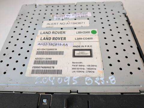 Foto 3ª: Sistema Audio Radio CD Land Rover Freelander 224DT (2010)