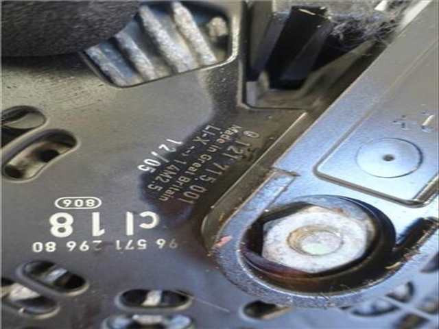 Foto 3ª: Alternador Peugeot 607 2.7 BASICO 204CV 150KW [UHZ (DT17TED4)] (2006)