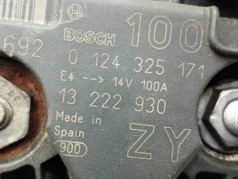 Foto 3ª: Alternador Opel Corsa 1.2 16V CAT Z 12 XEP - LB4) 80CV 59KW [Z12XEP] (2007)