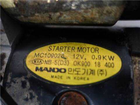Motor de Arranque Kia Sportage 2.0 I 16V 4WD 128CV 94KW
