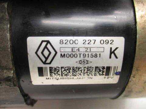 Foto 2ª: Motor de Arranque Renault Kangoo K9K 702 (2004)