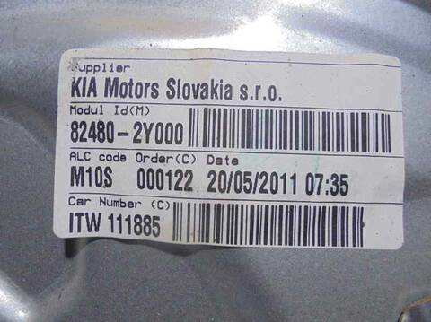 Foto 4ª: Elevalunas Eléctrico Delantero Derecho Hyundai ix35 2.0 CRDI CAT 136CV 100KW [D4HA] (2011)