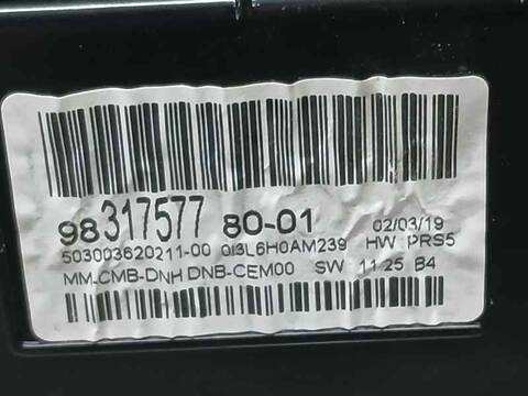 Foto 3ª: Cuadro de Instrumentos Peugeot 508 GT LINE 131CV 96KW [YH01] (2019)