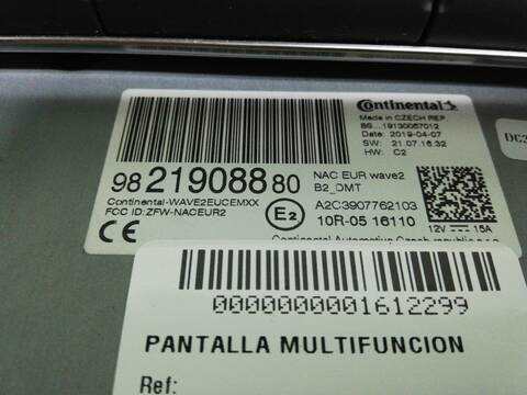 Foto 2ª: Pantalla Multifuncion Citroen C3 HN05 AIRCROSS (2019)