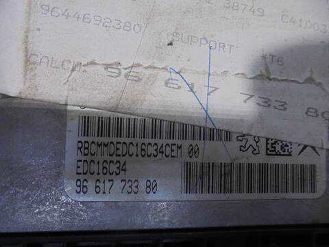 Foto 3ª: Centralita Motor ECU Peugeot 307 D-SIGN BERLINA 90CV 66KW [9HX] (2007)