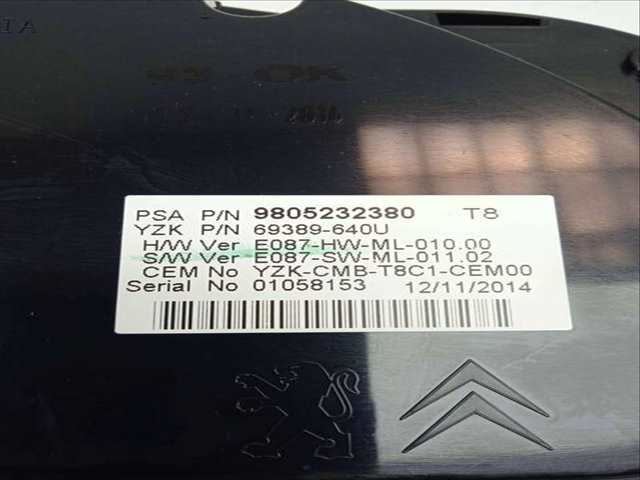 Foto 3ª: Cuadro de Instrumentos Peugeot 5008 ACTIVE 120CV 88KW [BH01] (2014)