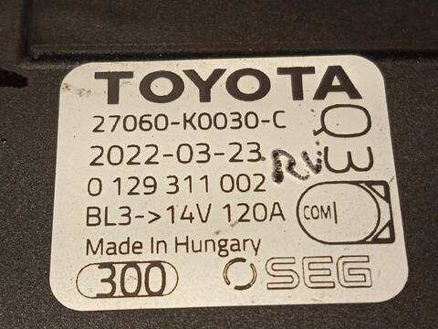 Foto 4ª: Alternador Toyota Yaris 1.5 125CV 92KW [M15A] (2022)