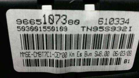 Foto 3ª: Cuadro de Instrumentos Peugeot 308 114CV 84KW (2007)