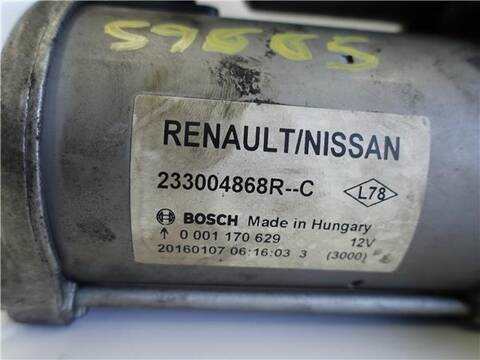 Foto 3ª: Motor de Arranque Renault Megane 1.5 BUSINESS 110CV 81KW III SPORT TOURER [K9K 656] (2016)