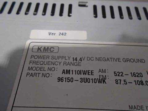 Foto 3ª: Sistema Audio Radio CD Kia Sportage CONCEPT 4X2 135CV 99KW [G4FD] (2014)