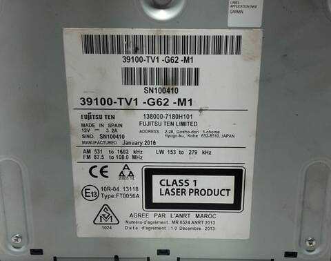 Foto 3ª: Sistema Audio Radio CD Honda Civic N16A1 (2016)