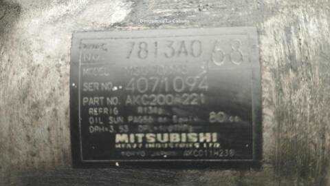 Foto 2ª: Compresor Aire Acondicionado Mitsubishi Outlander 2.0 DI-D [BSY] (2006)