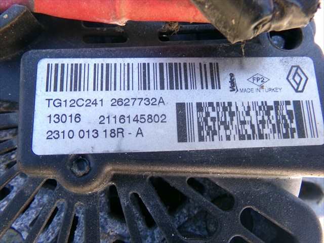 Foto 2ª: Alternador Renault Clio 1.5 DCI 2016-2019 [K9KE6] (2017)