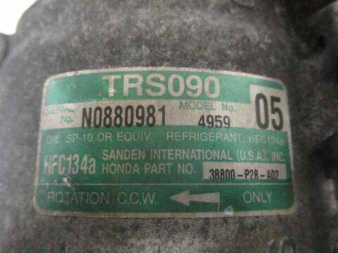 Foto 3ª: Compresor Aire Acondicionado Honda Civic D15Z3 (1999)