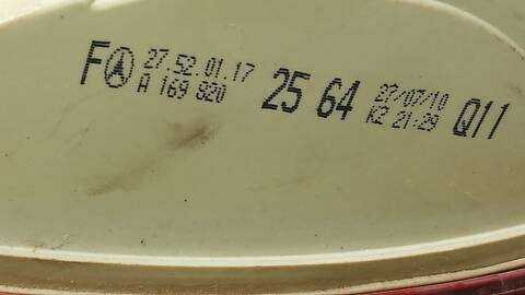 Foto 4ª: Piloto Trasero Izquierdo Mercedes Clase B 150 180 CDI 245.207) 109CV 80KW [OM640940] (2010)