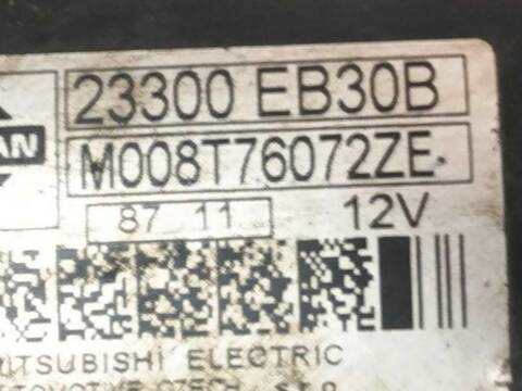 Foto 2ª: Motor de Arranque Nissan Navara 2.5 DCI 4WD (2004)