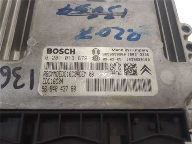 Foto 3ª: Centralita Motor ECU Peugeot 207 1.6 XT PACK [1.6 LTR. - 66 KW 16V HDI] [9HX / DV6ATED4]