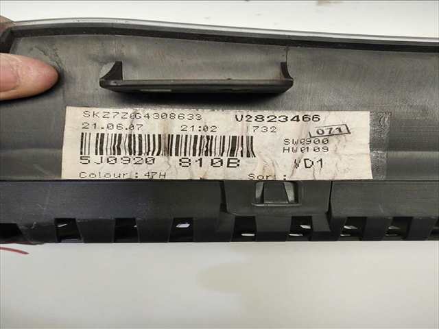 Cuadro de Instrumentos Skoda Fabia 1.2 GASOLINA 8992 FTN 44kw