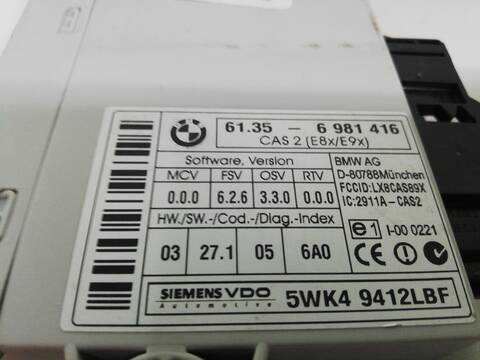 Foto 2ª: Centralita Motor ECU Bmw Serie 1 114 204D4 BERLINA (2005)