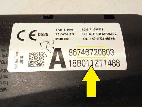 Foto 4ª: Airbag Lateral Trasero Derecho Bmw X6 XDRIVE 30 D 258CV 190KW (2018)