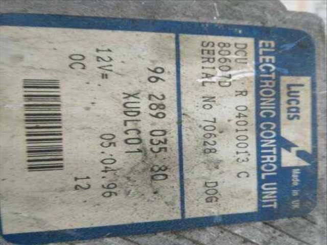 Centralita Motor ECU Citroen Evasion 2.1 TD EXCLUSIVE 109CV 80KW