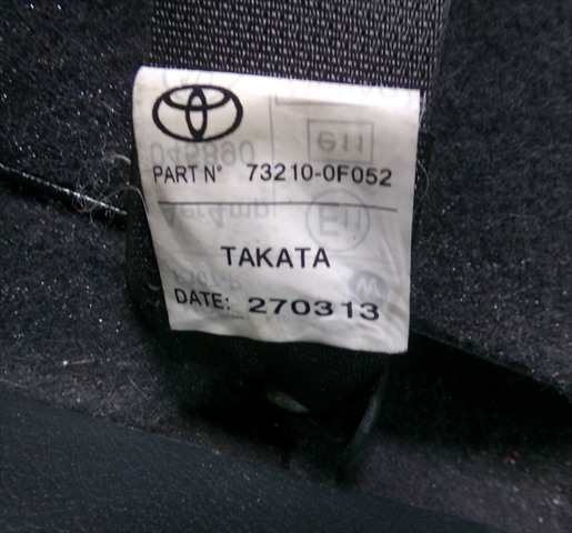 Foto 2ª: Cinturón Delantero Derecho Toyota Verso 2.0 D-4D 2013-2018 [1AD] (2013)